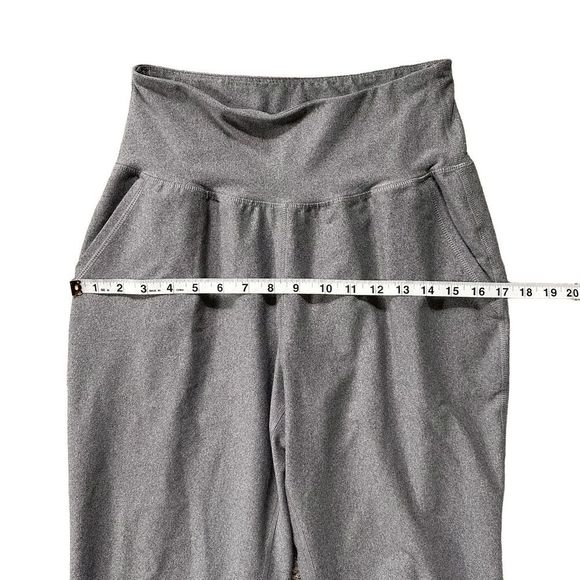 Old Navy Active Powersoft Go-Dry Heather Gray High Rise Legging Joggers Medium - Picture 8 of 11